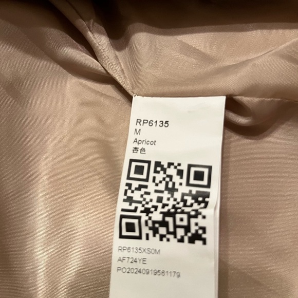 NWOT Short Pea Coats Oversized Casual Bomber Jackets with Pockets medium - Picture 6 of 6